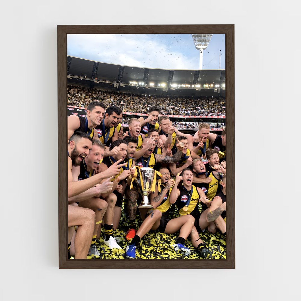 Poster La Victoire des Tigers – affiche Football australien (vue 5)